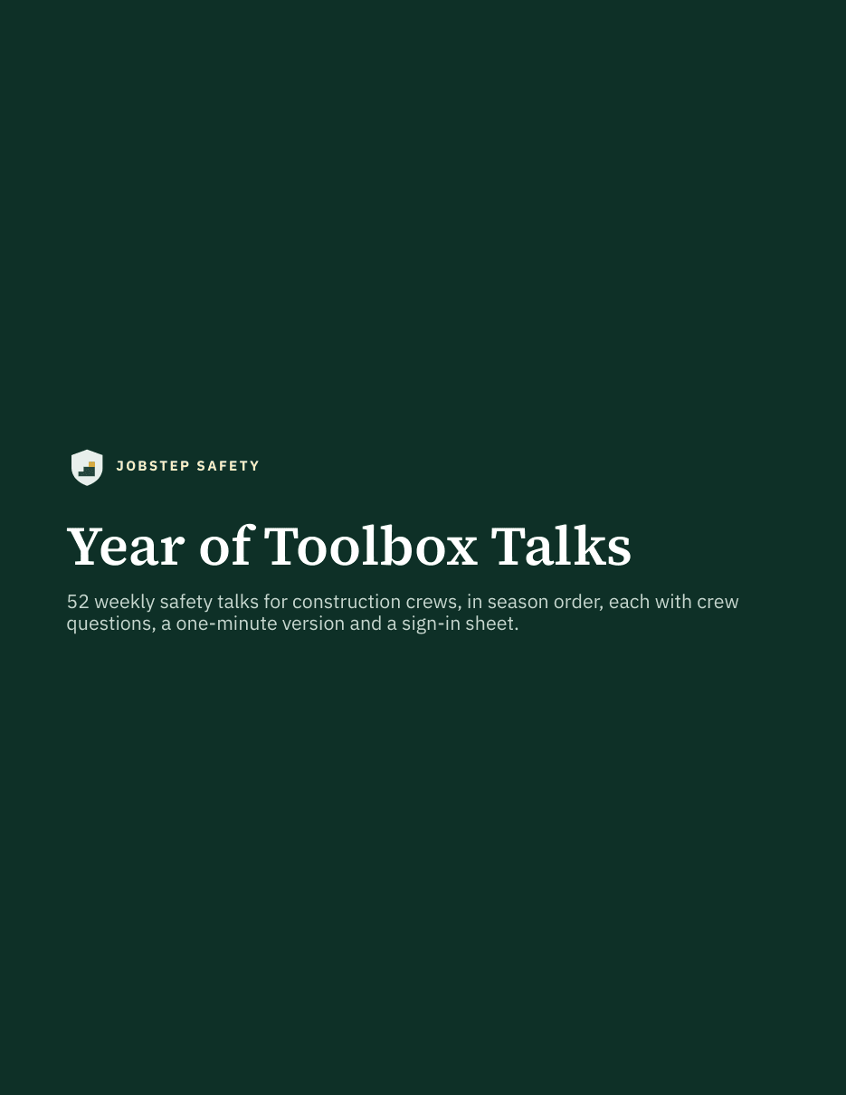 Year of Toolbox Talks: Cover